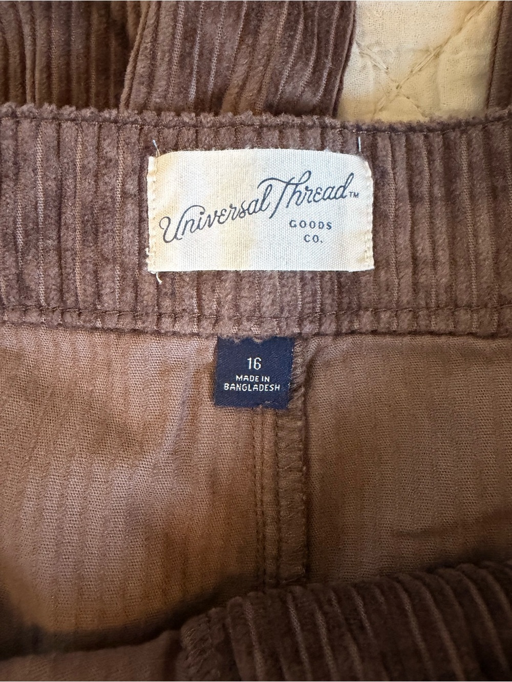 Universal Thread Women’s Corduroy Pants in Dark Brown - Picture 2 of 5